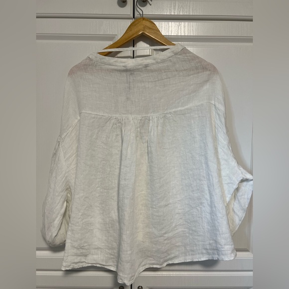 Zara Women’s Linen Blouse Shirt BNWT - Picture 2 of 4